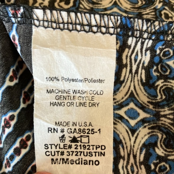 M MULTI COLORED DRESS WASH & WEAR BY RENEE C. - Picture 6 of 7